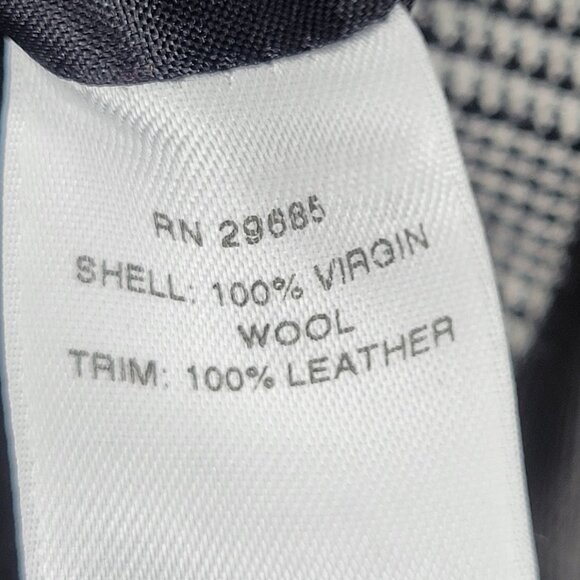 Pendleton Virgin Wool Leather Blazer Jacket Size 4 - Picture 9 of 10